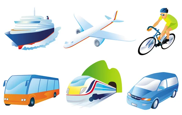 Travel transportation — Stock Vector