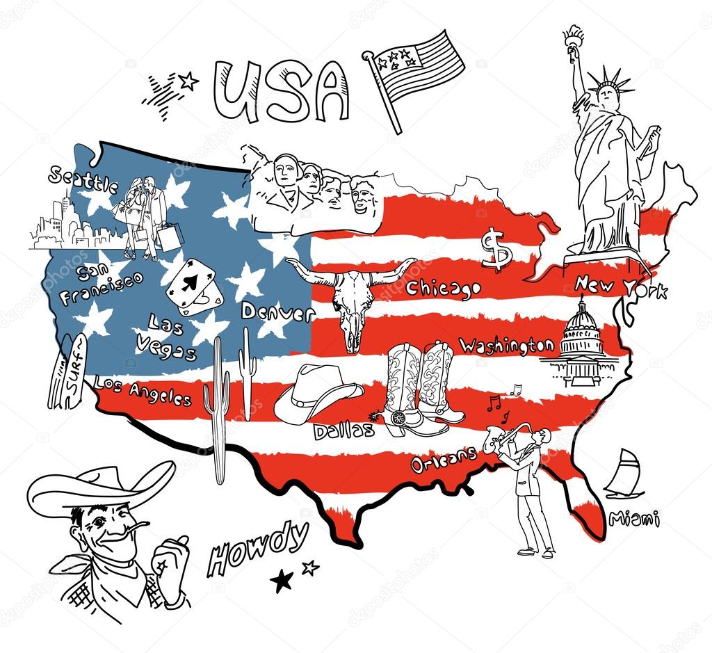 Map of America.