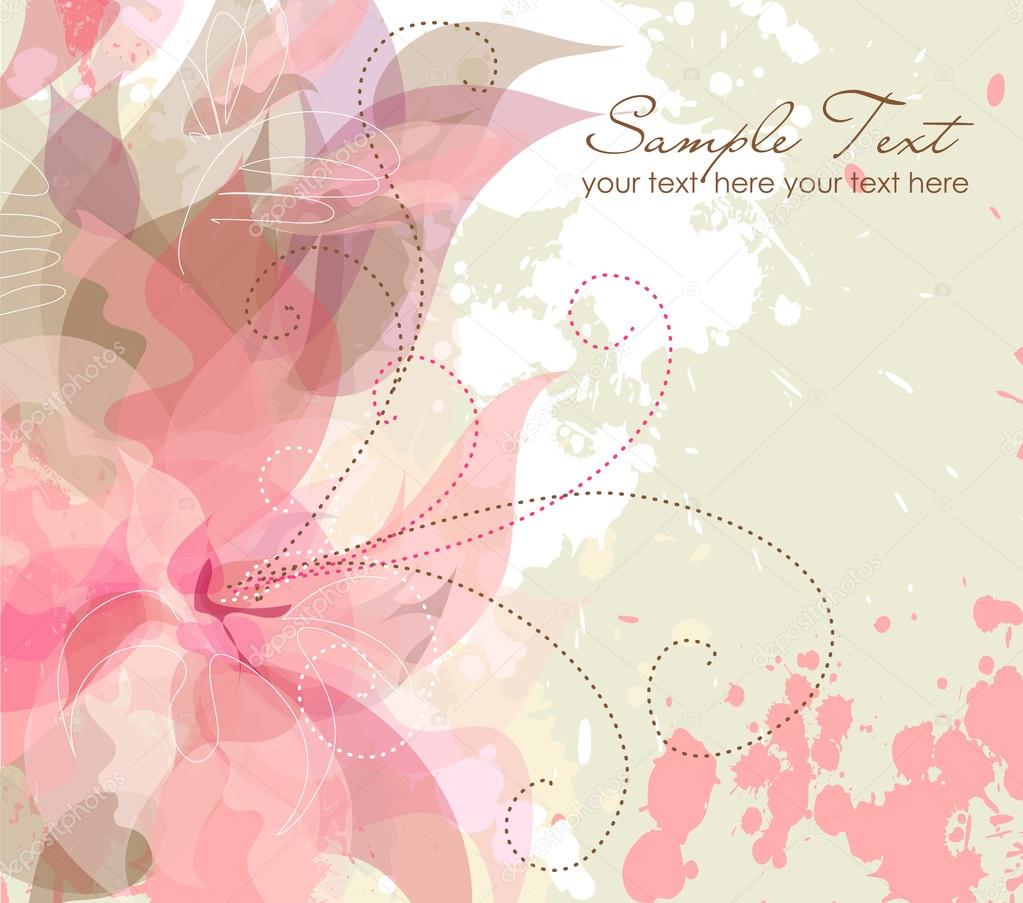 Artistic flower background Stock Vector Image by ©AlisaFoytik 35501011
