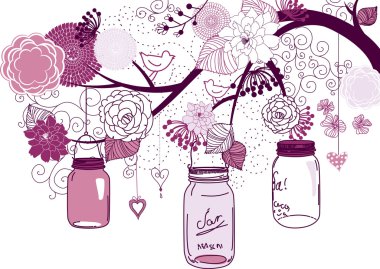 Brunch asılı kavanoz