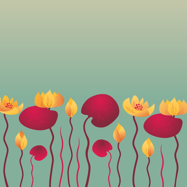 водяная лилия фон
