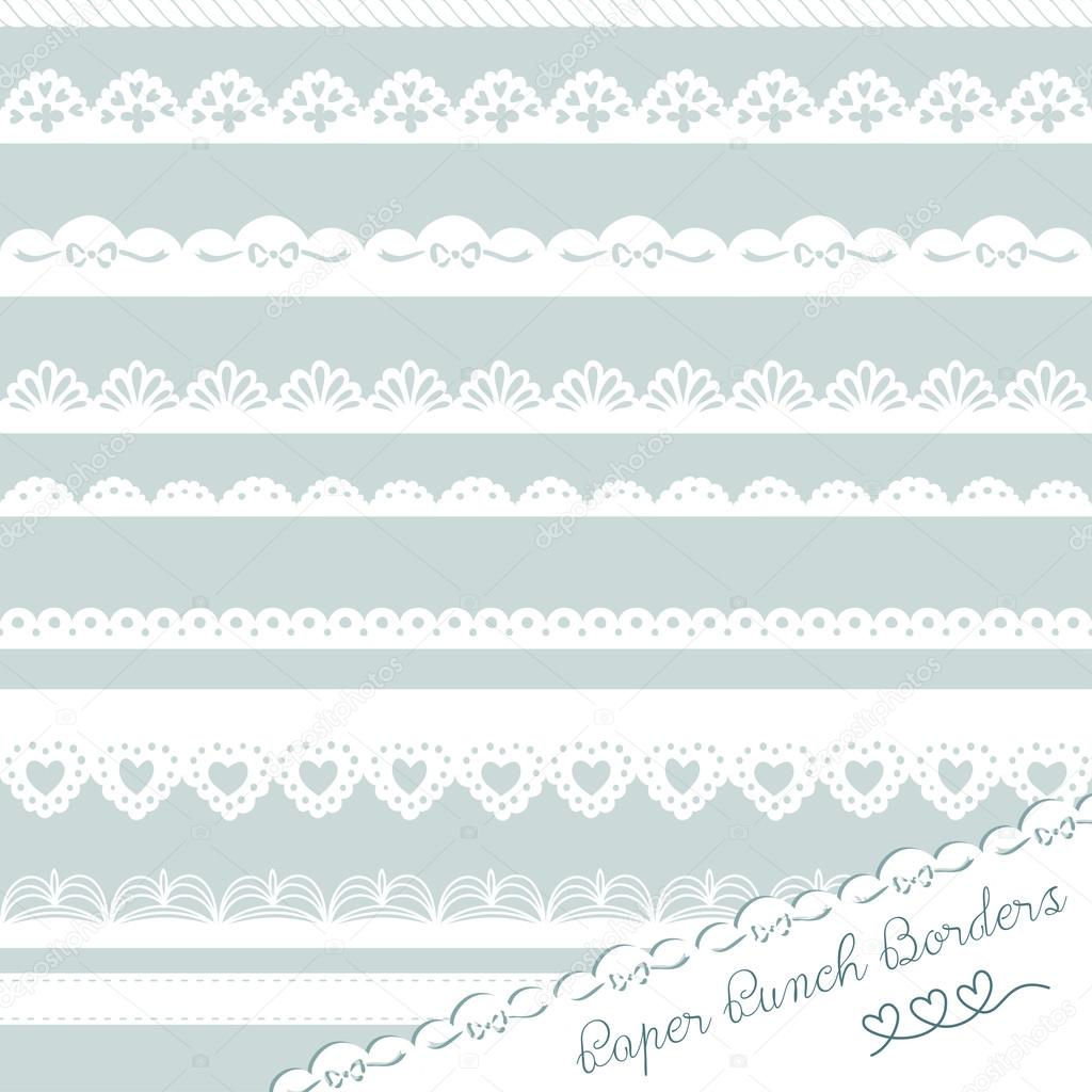 Lace Paper Punch Borders