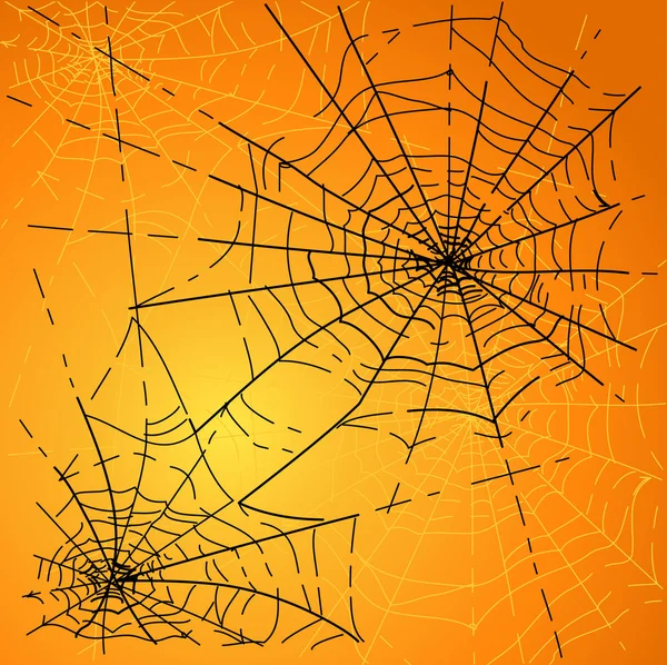 Halloween spindlar web — Stock vektor