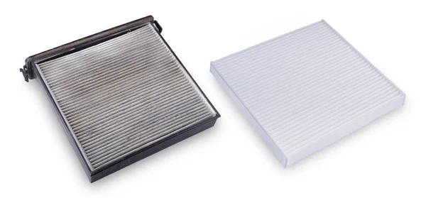 Comparison Dirty New Cabin Air Filter — ストック写真