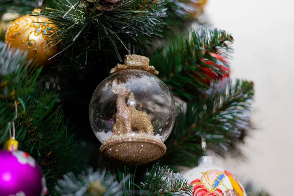 Christmas Tree Toy Mouse — Stockfoto