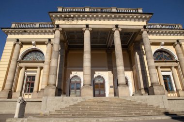 authentic atmospheric castle in the middle of the garden