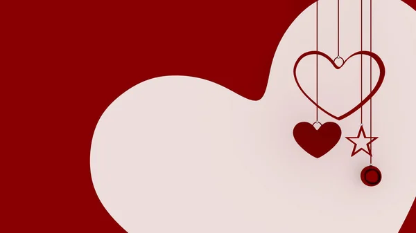 Glücklicher Valentinstag Hintergrund Illustration — Stockfoto