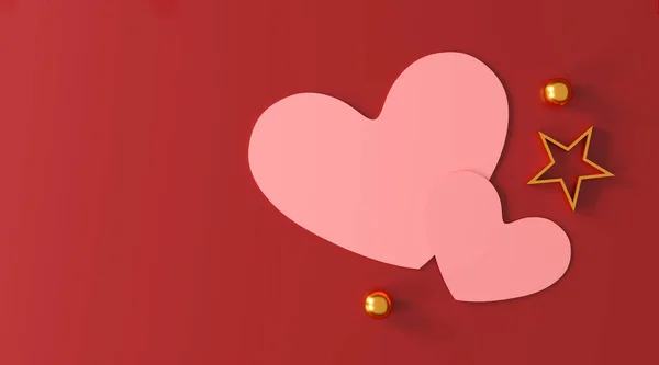 Feliz Día San Valentín Fondo Ilustración — Foto de Stock