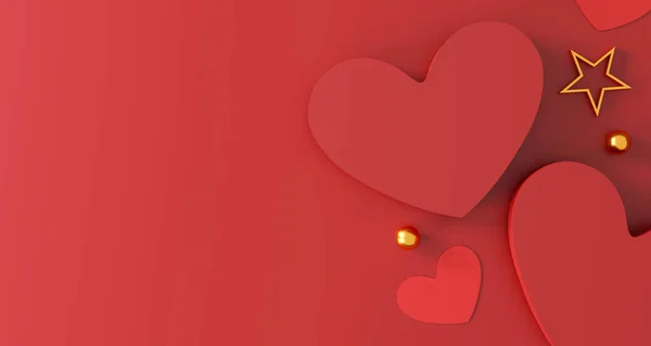 Feliz Día San Valentín Fondo Ilustración — Foto de Stock