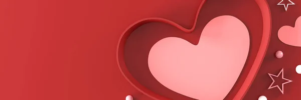 Happy Valentine Day Background Illustration — Stock Photo, Image