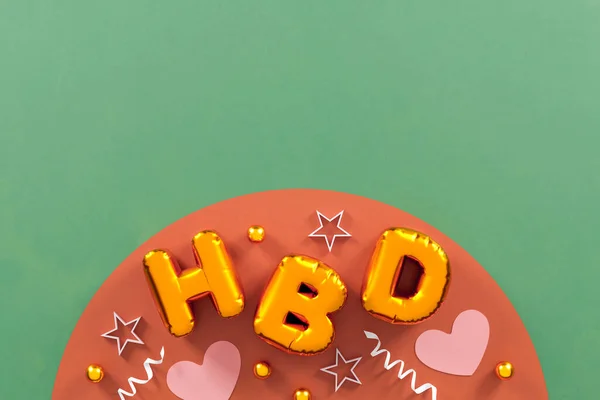 Happy Birthday Celebration Design Greeting Card Poster Banner Mock Templates — Fotografia de Stock