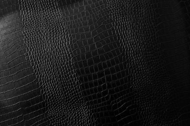 Siyah timsah derisi. şablon tasarımı için lüks siyah deri kaplama dokusu.
