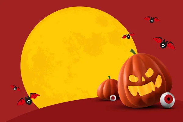 Χαρούμενο Halloween Day Banner Backgroun Για Ευχετήρια Κάρτα Banner Αφίσα — Φωτογραφία Αρχείου