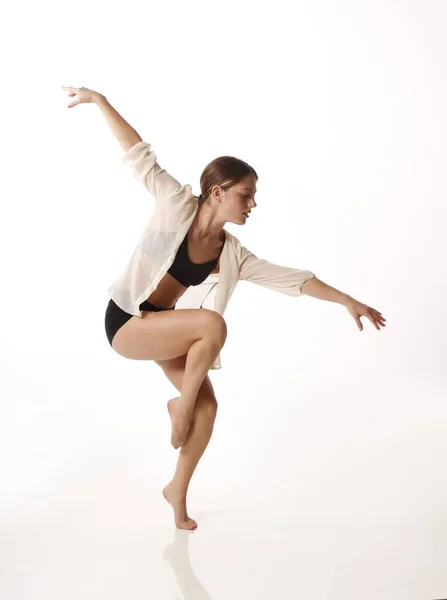 Fitness Dans Klasse Vrouw Dansen — Stockfoto