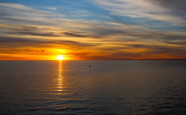 Vista Del Estrecho Magallanes Amanecer Hermosos Colores — Foto de Stock