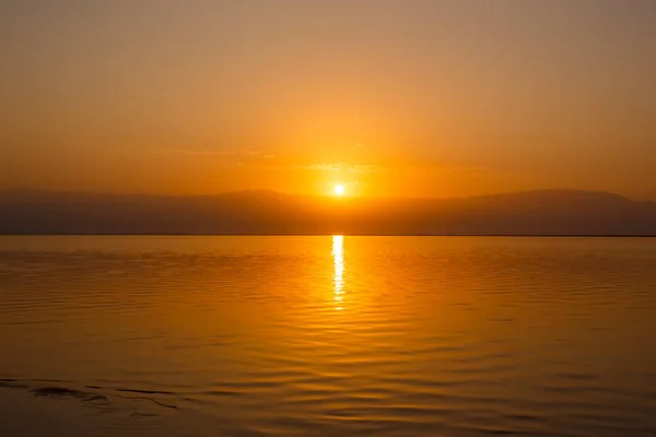 Dead Sea Cost Israel Sunset — Stock Photo, Image