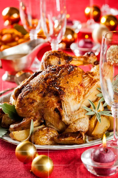 Pollo de Navidad de lujo — Foto de Stock