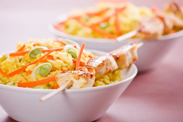 Bowls Of Chicken Curry — Stock Photo, Image