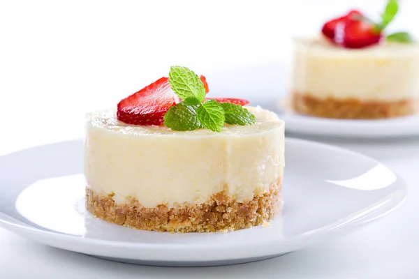 Cheesecake på nära håll — Stockfoto