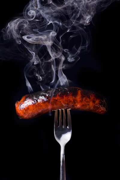 Горячая колбаса — стоковое фото