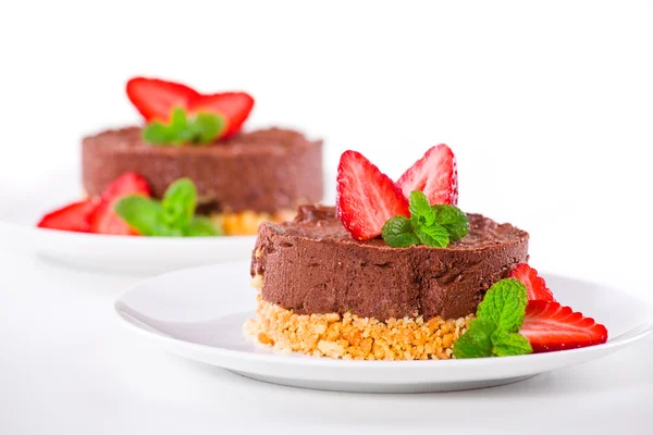 Chocolade mousse dessert — Stockfoto