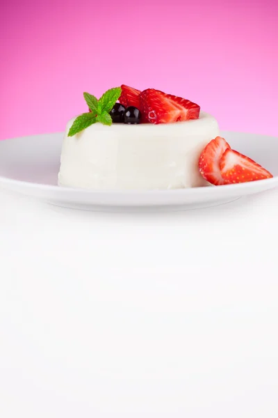 Panna Cotta fresca — Fotografia de Stock