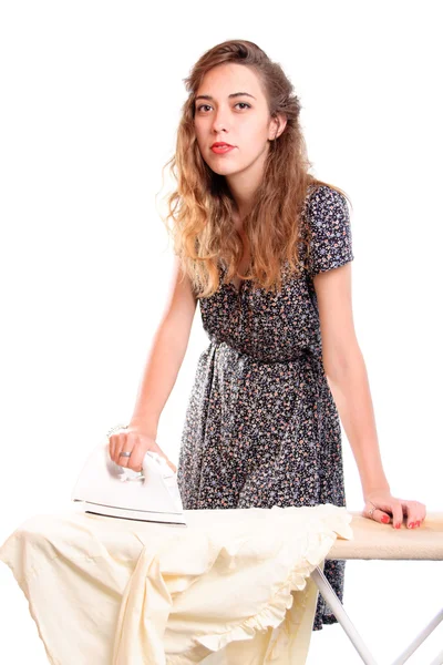 Woman ironing — Stock Photo, Image