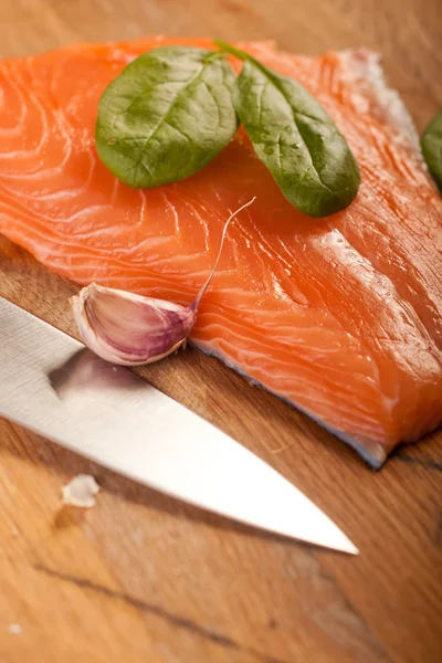 Verse zalm — Stockfoto