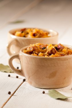 Bigos. geleneksel Lehçe çanak.