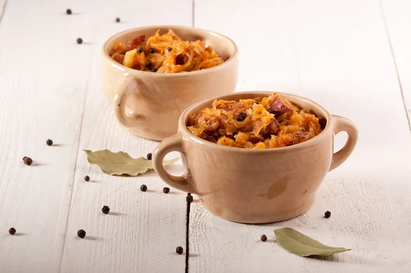 Bigos. geleneksel Lehçe çanak.