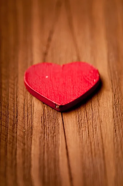 Heart lying on the stage, the concept for valentine's day — Stock Photo, Image