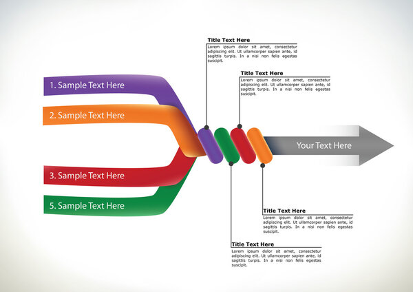 Диаграмма презентаций со стрелкой
