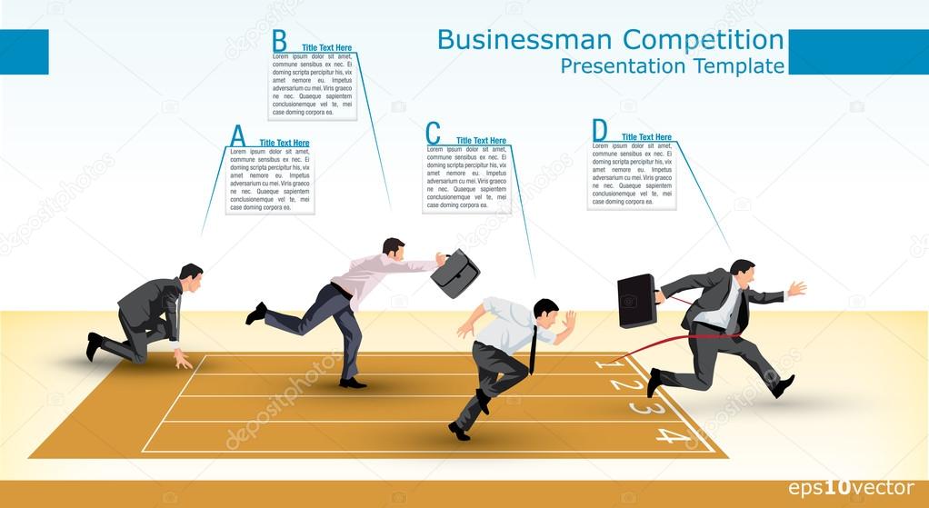 Presentation template of a business competition