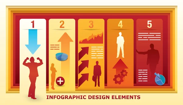 Infographic tasarım öğeleri — Stok Vektör