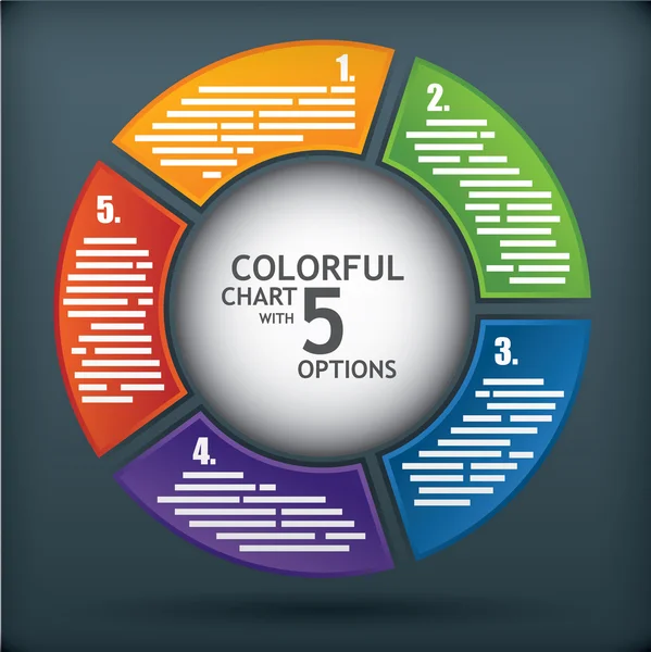 Vorlage für Präsentationsdiagramm — Stockvektor