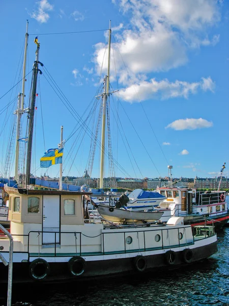 Puerto de Estocolmo y Mar Báltico — Foto de Stock