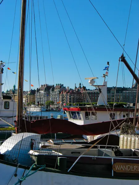 Porto de Estocolmo e mar Báltico — Fotografia de Stock