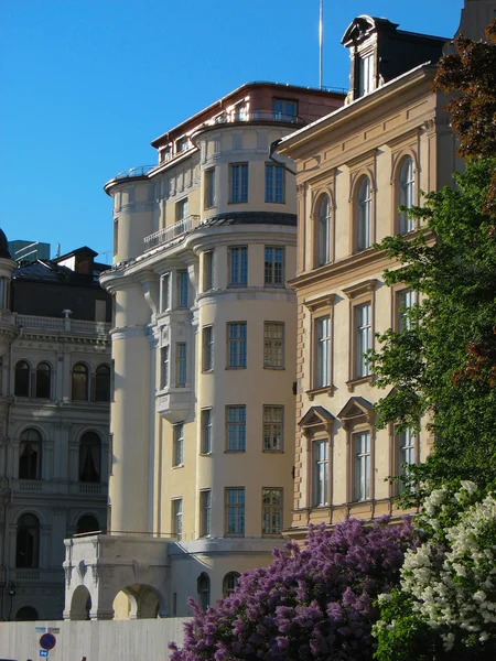 Art deco fasady w Sztokholmu (Szwecja) — Zdjęcie stockowe