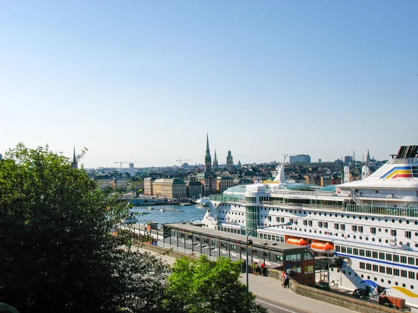 Visa på stockholm och Östersjön — Stockfoto