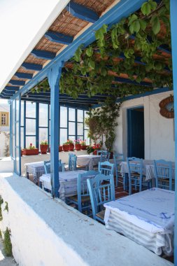 Paros Adası'nda Teras