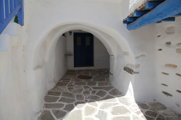 Dead-uç-street Paros — Stok fotoğraf