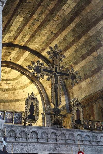 Всередині православної церкви — стокове фото