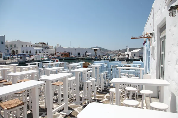 Terraço de um restaurante grego — Fotografia de Stock