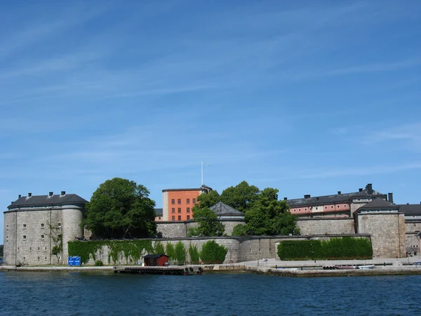 在 vaxholm 中的城堡 — 图库照片