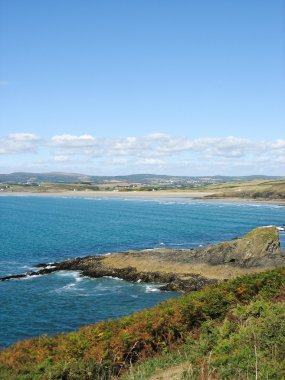 Brittany Pointe du van ve deniz kıyısı