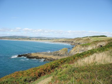 Brittany Pointe du van ve deniz kıyısı