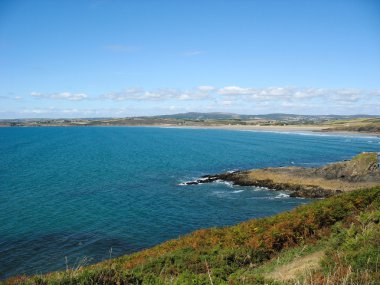 Brittany Pointe du van ve deniz kıyısı