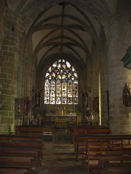 Locronan ve Brittany kilise iç