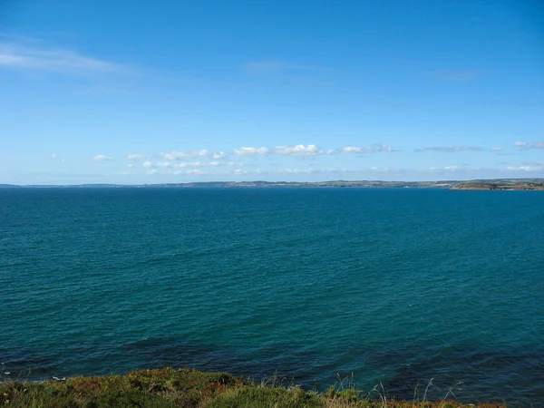 Pointe du van i morza wybrzeża Bretanii — Zdjęcie stockowe