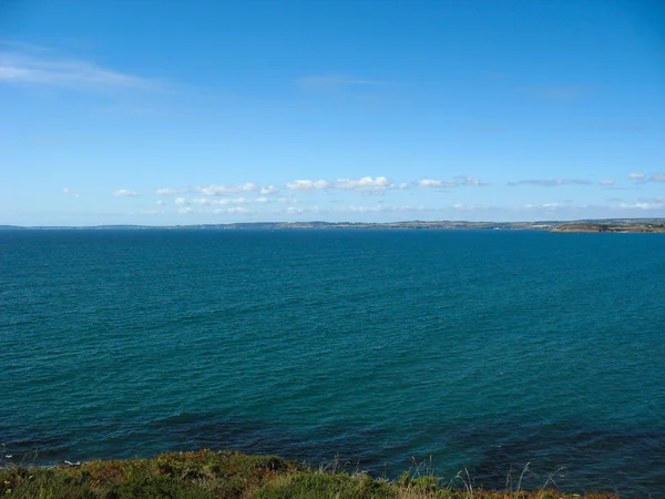 Pointe du Van és a tenger partja-Bretagne-ban — Stock Fotó